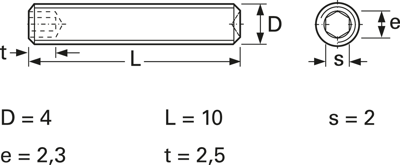 091604010Z Screws, Threaded Rods