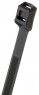 Cable tie with flat head, releasable, nylon, (L x W) 173 x 8.9 mm, bundle-Ø 8 to 40 mm, black, UV resistant, -60 to 85 °C