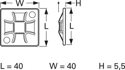 151-10903 HellermannTyton Cable Holders Image 2