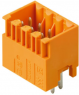 Pin header, 6 pole, pitch 3.5 mm, straight, orange, 1728790000