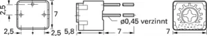 CT-6EP-502-5K OHM Nidec Copal Trimmer Potentiometers