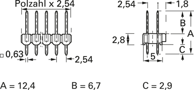 826925-4 AMP PCB Connection Systems