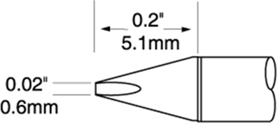 UFTC-6CH06 METCAL Soldering tips, desoldering tips and hot air nozzles