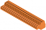 Socket header, 22 pole, pitch 3.5 mm, straight, orange, 1620340000