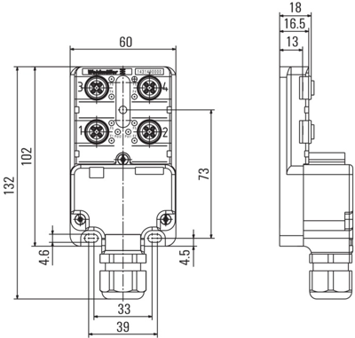 1431490000 Weidmüller Sensor-Actuator Distribution Boxes Image 2