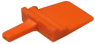 Plug, 3 pole, straight, 1 row, orange, WM-3P