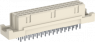 Female connector, type 2C, 48 pole, a-b-c, pitch 2.54 mm, solder pin, straight, gold-plated, 284174