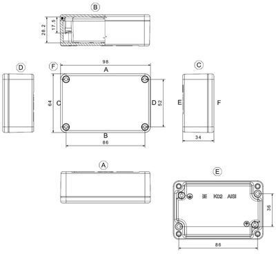 9529110000 Weidmüller General Purpose Enclosures Image 2