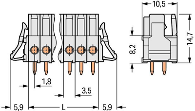 734-465/037-000 WAGO PCB Connection Systems Image 2