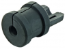 Grommet, cabel-Ø 10 to 11 mm, plastic, black