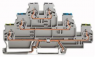 Three level terminal, spring-clamp connection, 0.08-2.5 mm², 3 pole, 24 A, 6 kV, gray, 870-577