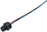 Sensor actuator cable, M12-flange plug, straight to open end, 4 pole, 0.2 m, 4 A, 76 4331 0011 00004-0200