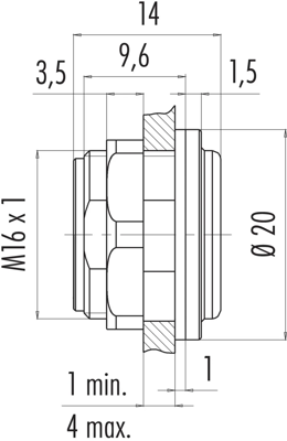 08 2629 400 001 binder Sensor-Actuator Adapter Image 2