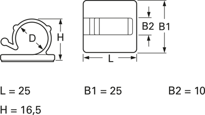 151-13021 HellermannTyton Cable Holders