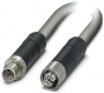 Sensor actuator cable, M12-cable plug, straight to M12-cable socket, straight, 5 pole, 1.5 m, PUR, gray, 12 A, 1425019