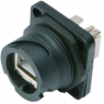 Socket, RJ45, 8 pole, 8P8C, Cat 6, 100007417