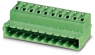 Pin header, 14 pole, pitch 5.08 mm, straight, green, 1925980