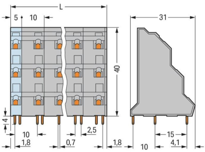 737-754 WAGO PCB Terminal Blocks Image 2