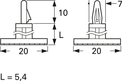 6166AA00AS fastpoint PCB Fasteners Image 2