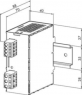 Power supply, 22 to 28.8 VDC, 1.3 A, 31.2 W, 787-602