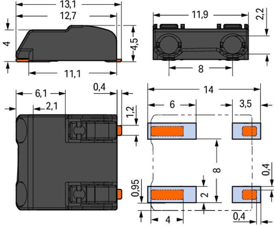 2060-872/998-404 WAGO PCB Terminal Blocks Image 2