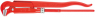 Pipe Wrench 90° red powder-coated 650 mm