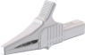 Alligator clip, white, max. 20 mm, L 82.2 mm, CAT II, socket 4 mm, 66.9755-29