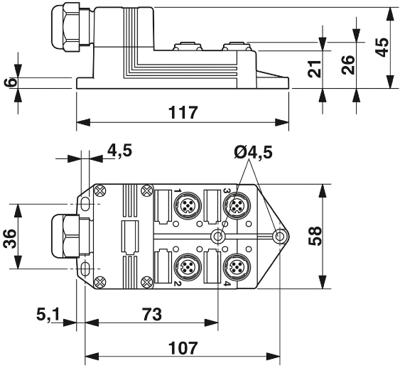 1516739 Phoenix Contact Sensor-Actuator Distribution Boxes Image 2