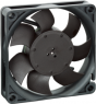 DC axial fan, 12 V, 70 x 70 x 15 mm, 28 m³/h, 25 dB, slide bearing, ebm-papst, 712 F/2L-005