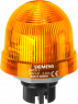 Recessed LED permanent light, Ø 70 mm, yellow, 24 V AC/DC, IP65