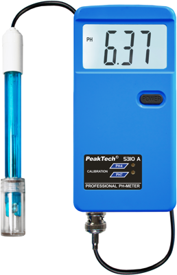 P 5310 A PeakTech Conductivity, PH-Meter, Refractometer