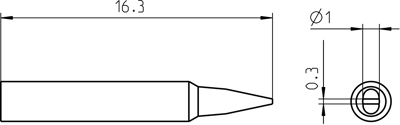 RTP 010 S MS Weller Soldering tips, desoldering tips and hot air nozzles Image 3