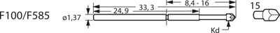 F10015B150G300 Feinmetall Contact Probes Image 3