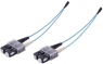 FO duplex patch cable, SC to SC, 200 m, OM3, multimode 50/125 µm