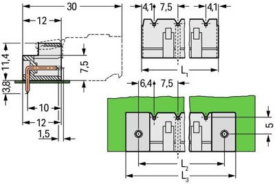 721-835/001-000 WAGO PCB Connection Systems Image 2