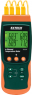 EXTECH SDL200-NIST, 4-CH.THERMOMETER/LOGGER W/NIST
