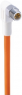 Sensor actuator cable, M8-cable plug, straight to open end, 4 pole, 2 m, TPE, orange, 4 A, 934732007