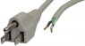 Connection line, North America, plug type B, straight on open end, SVT 3 x AWG 18, black, 2 m