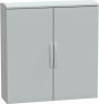Control cabinet, (H x W x D) 1000 x 1000 x 320 mm, IP44, polyester, light gray, NSYPLAT10103G