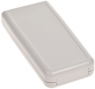 ABS handheld enclosure, (L x W x H) 141.6 x 68.65 x 25 mm, light gray, IP20, 4U34140703011