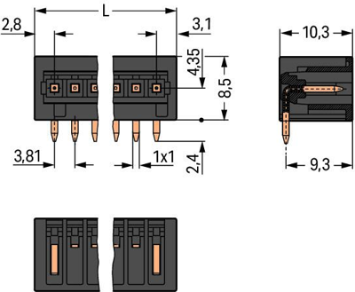 734-264/105-604 WAGO PCB Connection Systems Image 2