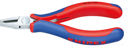 36 22 125 Knipex Flat Nose Pliers, Snipe Nose Pliers, Round Nose Pliers, Needle Nose Pliers Image 1