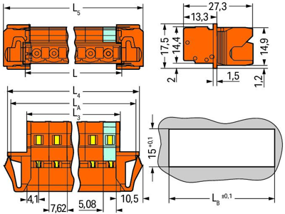 731-641/114-000 WAGO PCB Connection Systems Image 2