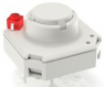 Short-stroke pushbutton, Form A (N/O), 100 mA/35 V, illuminated, red, 2.9 N, THT