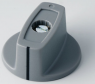 Toggle knob, 6 mm, plastic, gray, Ø 31 mm, H 16 mm, A2431068