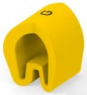PVC cable maker, imprint "G", (L) 4.5 mm, max. bundle Ø 3.2 mm, yellow, EC5200-000