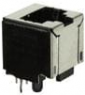 Socket, RJ45, 8 pole, 8P8C, Cat 5, press-fit, through hole, 6116202-6