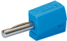 4 mm plug, clamp connection, 0.5 mm², blue, 215-711