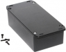 Aluminum die cast enclosure, (L x W x H) 153 x 82 x 50 mm, black (RAL 9005), IP54, 1590P1FLBK