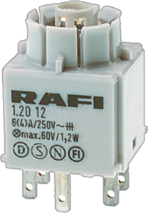 Switch element, 2 Form A (N/O), latching, 240 V, 1.5 A, 1.20.122.042/0000